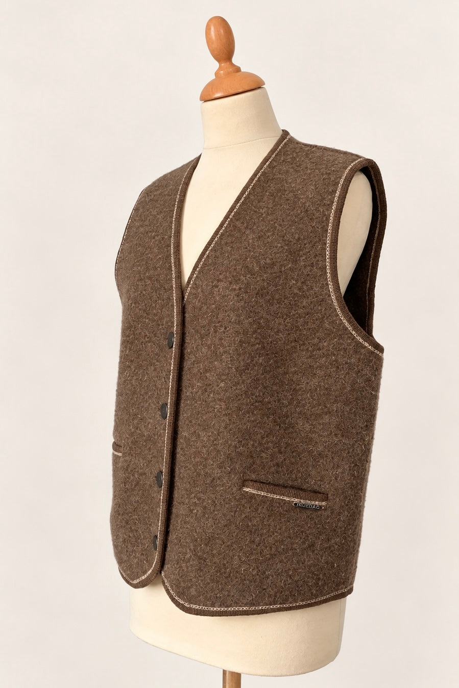 Brown Wool Waistcoat