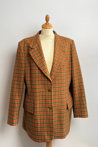 Weekend by Max Mara Houndstooth Wool Blazer SIZE L UK 12