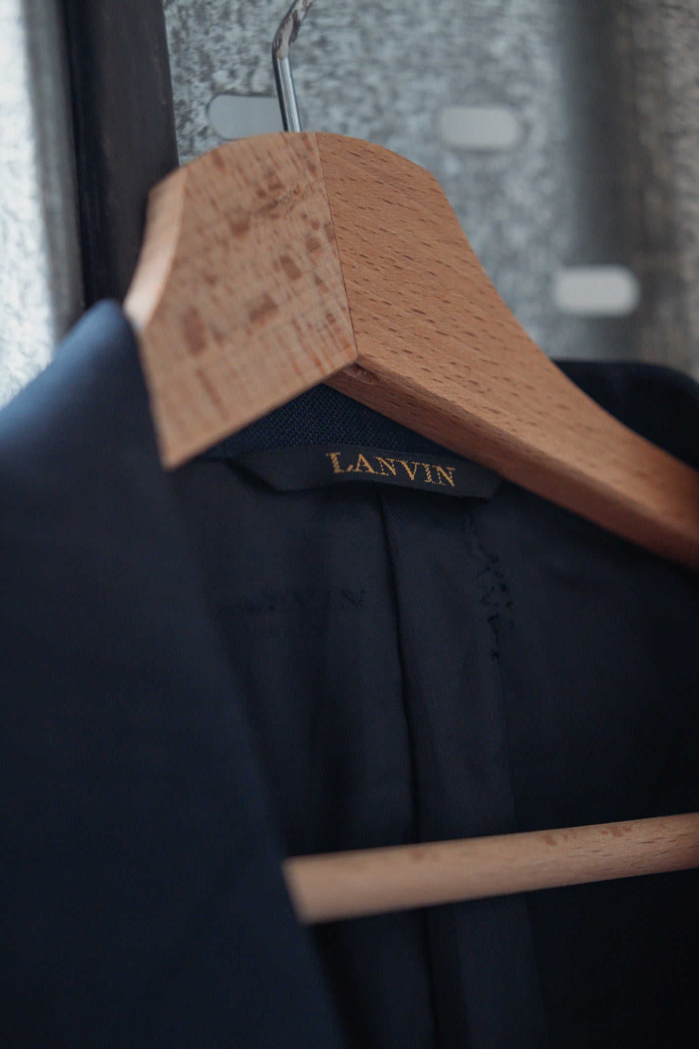 Lanvin Navy Wool Suit - Italian Tailored Blazer & Trousers, UK 12 L