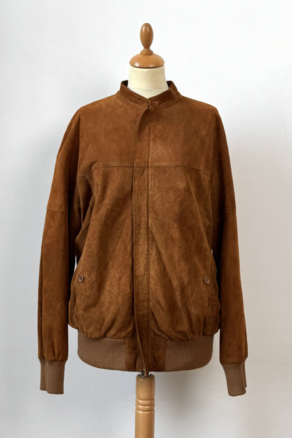 BOMBER SUEDE JACKET SIZE M/L UL 10/12