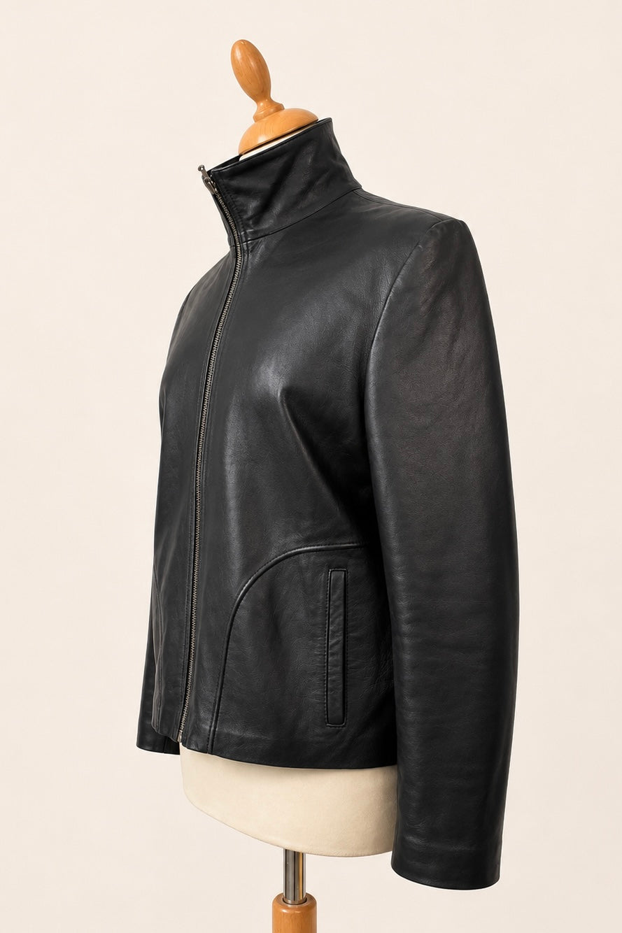 Classic Black Leather Jacket
