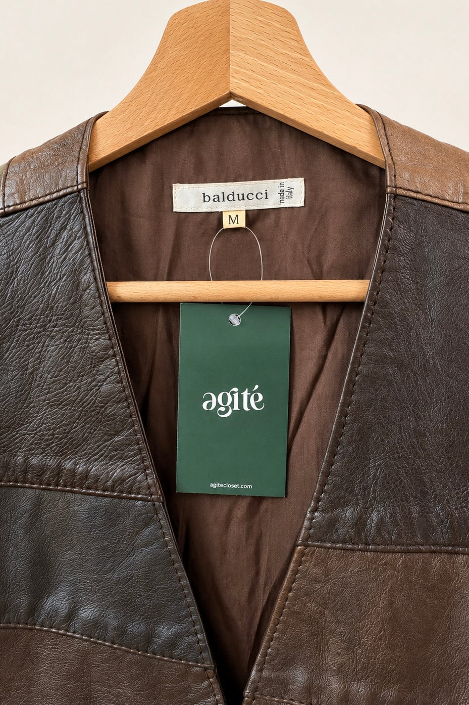 Leather Patchwork Waistcoat
