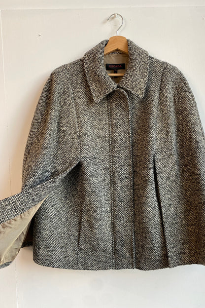 Escada Boucle Wool Cape Size S / M, UK 8/10