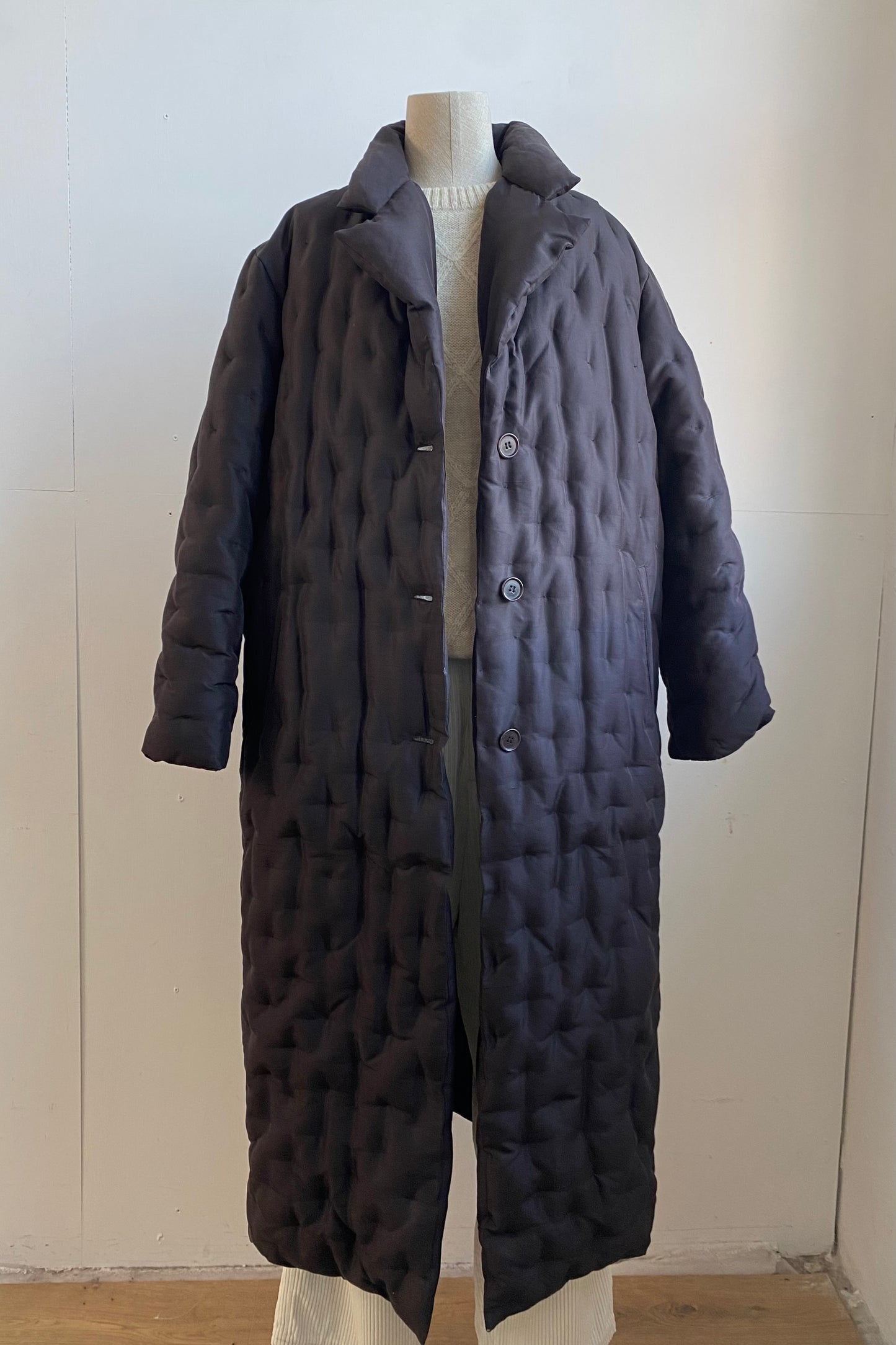 GianFranco Ferre Forma Puffer Coat in Size L UK 12/14