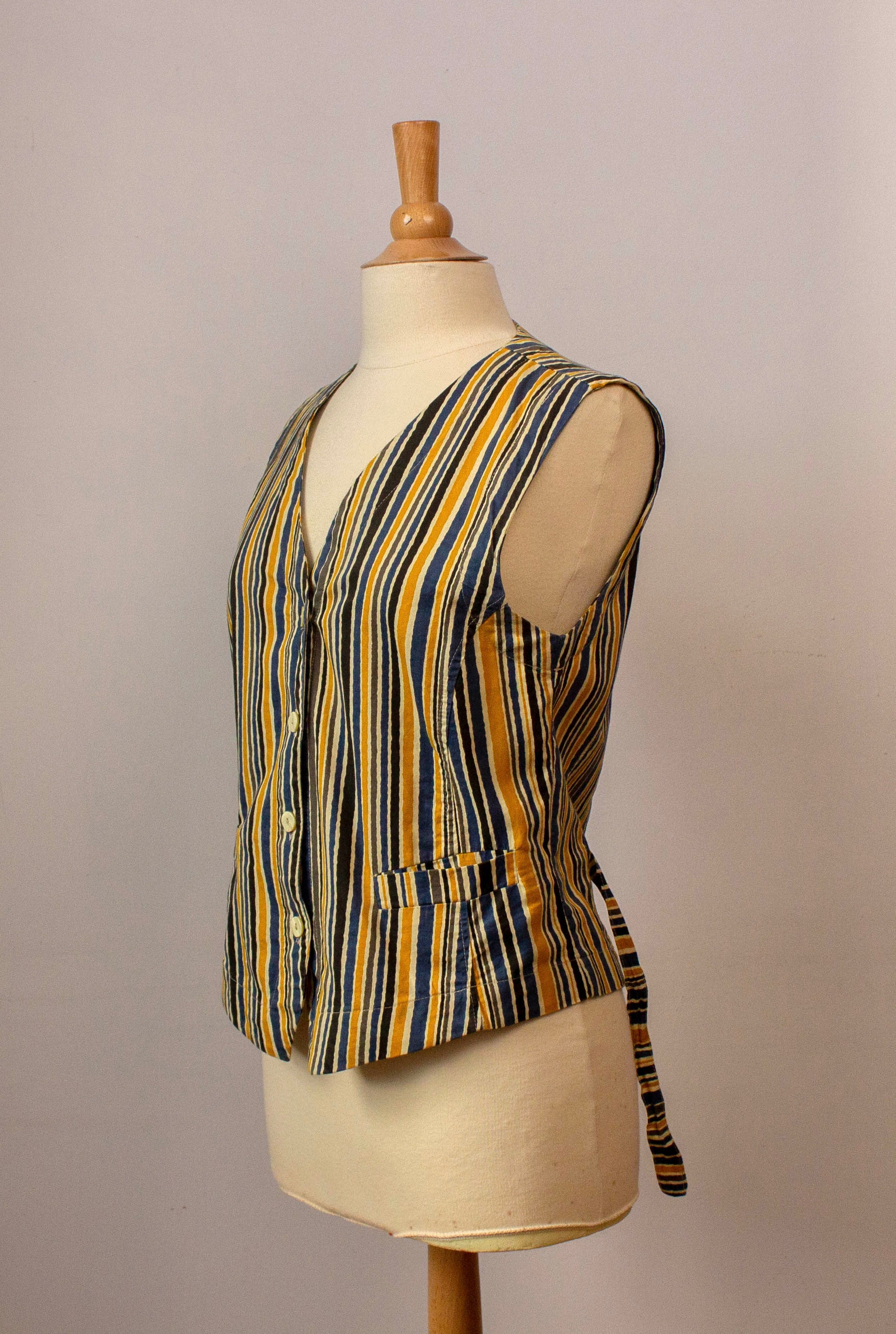 Stripes Cotton Waiscoat