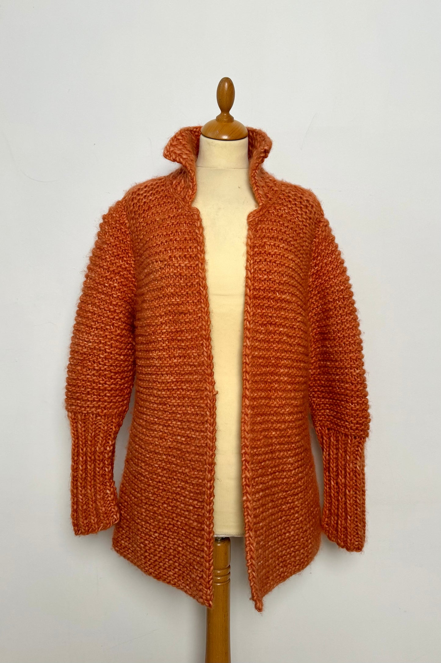 ORANGE CARDIGAN SIZE S UK 8