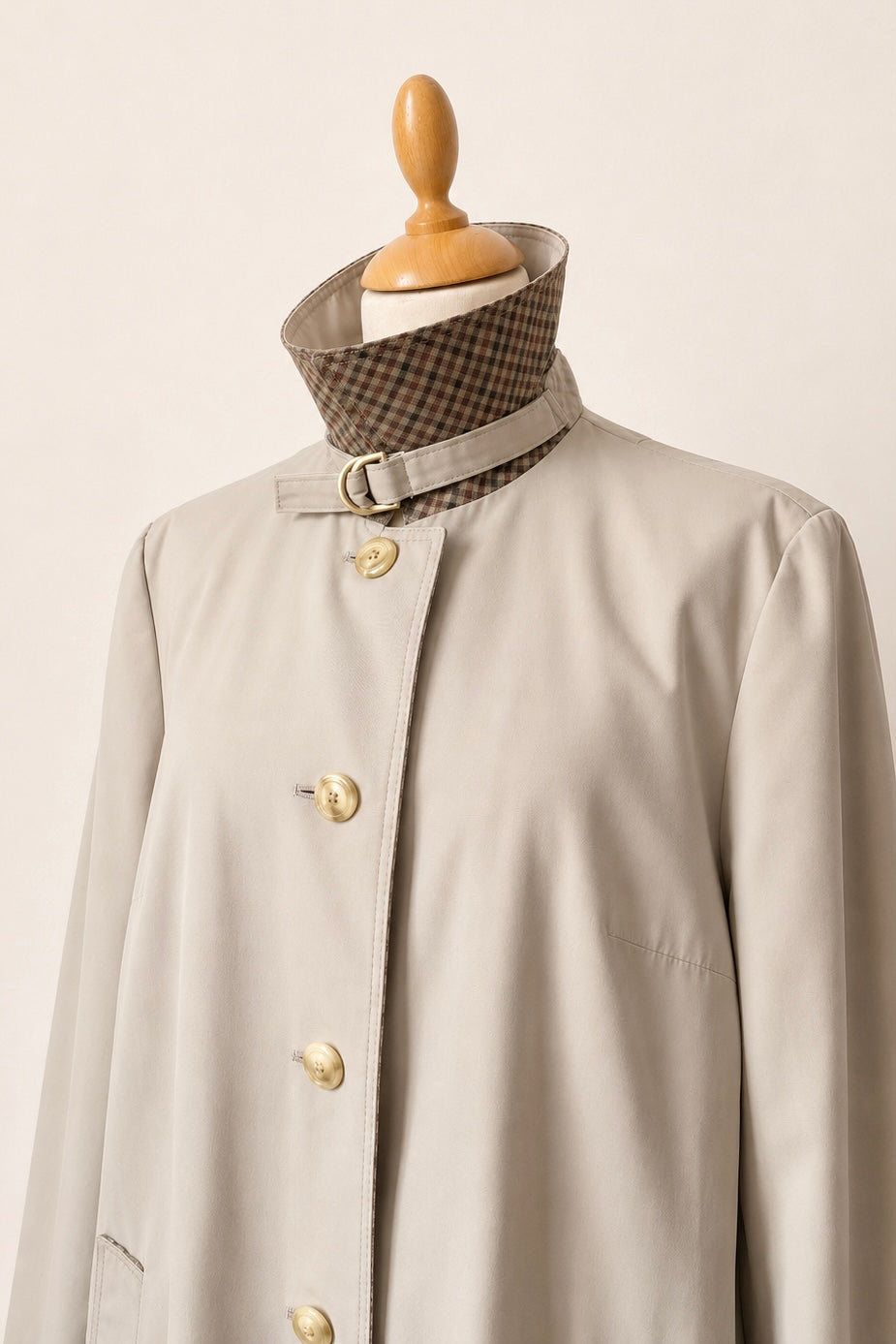 Stone Grey Waterproof Trench Coat