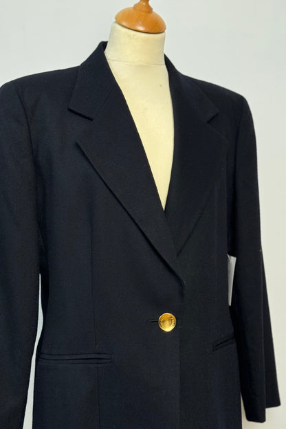 NAVY WOOL BLAZER STUDIO 0001 by FERRE SIZE M/L UK 10/12