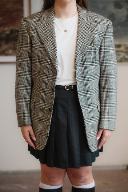Houndstooth Hugo Boss Blazer Size L UK 12