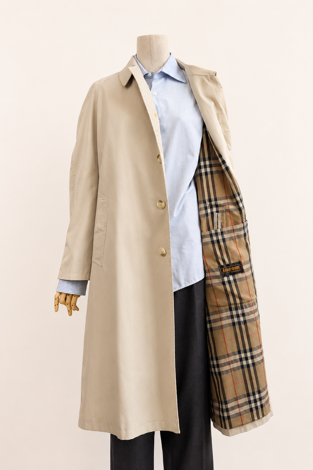Sand Light Beige Trench Coat