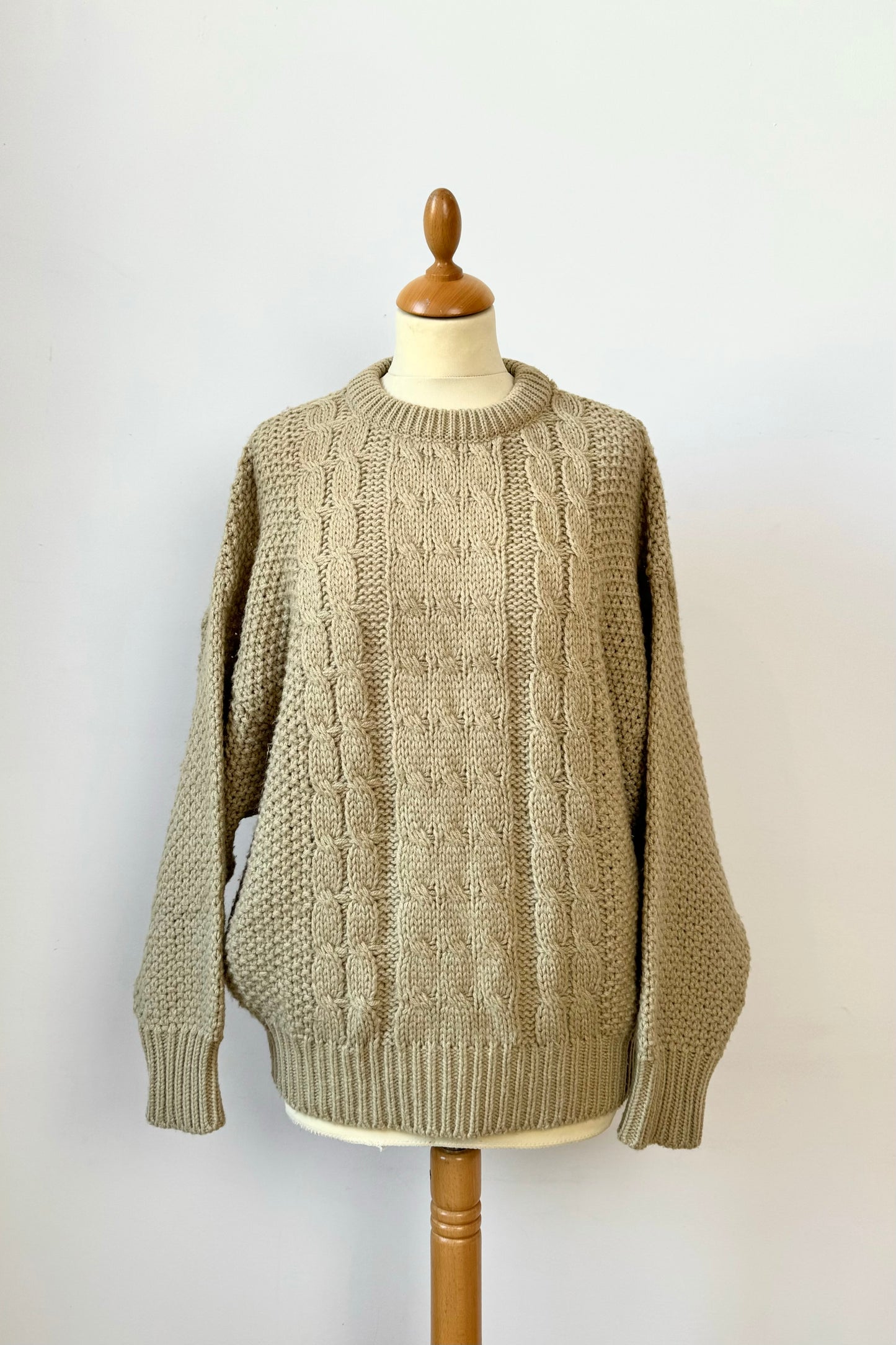 BRAIDED TOASTED SWEATER SIZE M/L UK 10/12