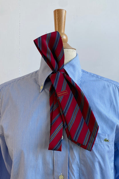Giorgio Armani Striped Red Silk Tie