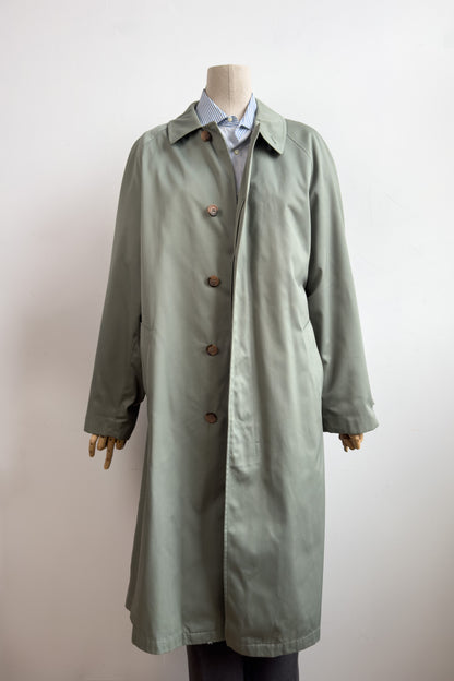 Sage Green Trench Coat Size L/XL UK 12/14