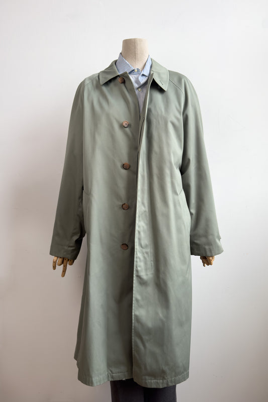 Sage Green Trench Coat Size L/XL UK 12/14