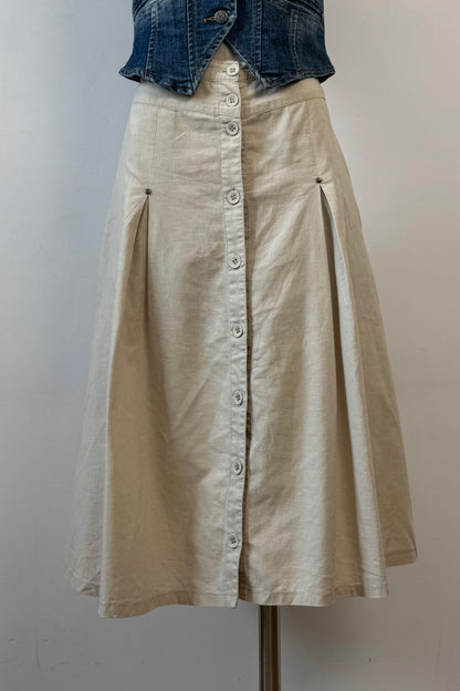 COTTON MAXI SKIRT SIZE M UK 10 EU 38