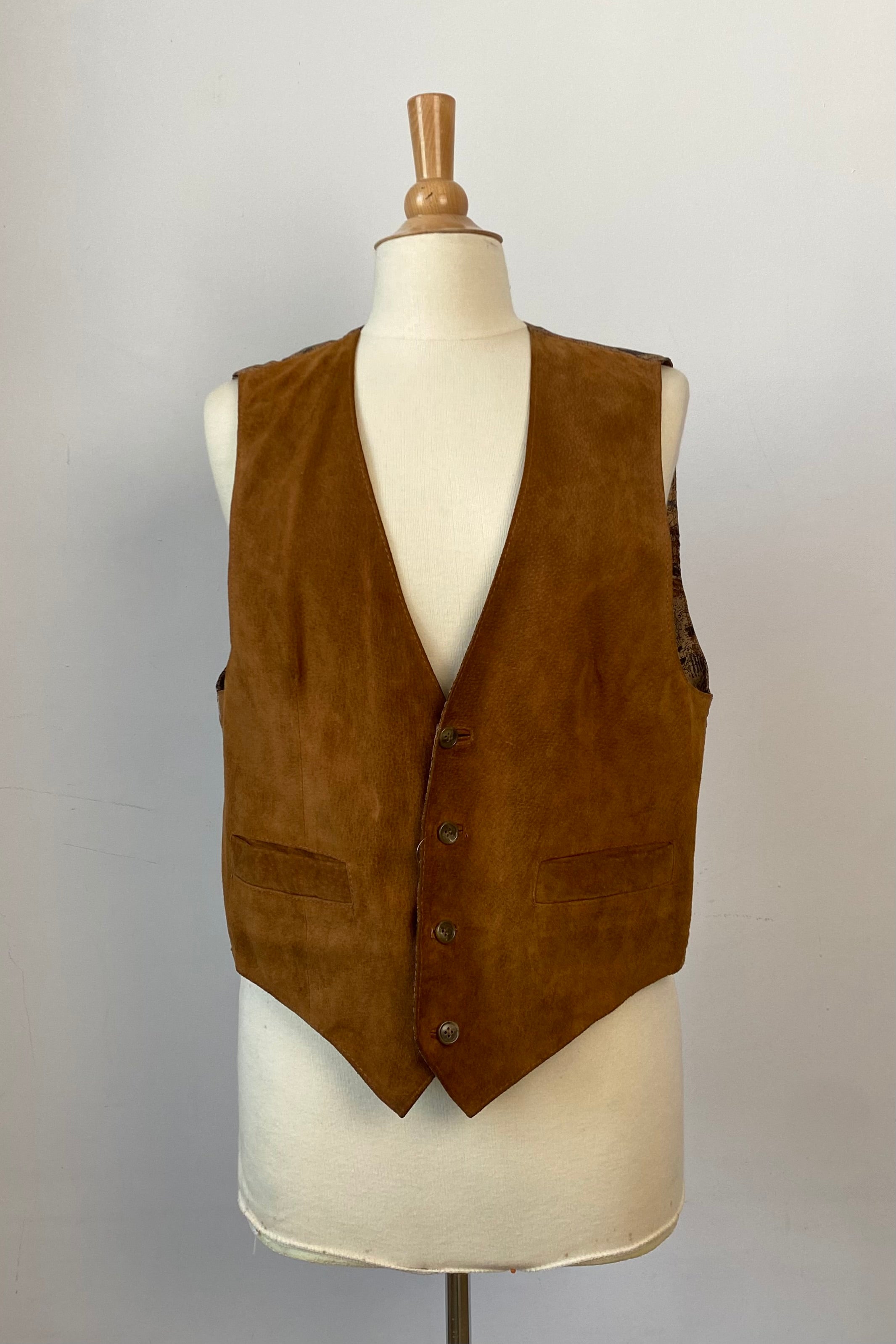 Suede Leather Waistcoat