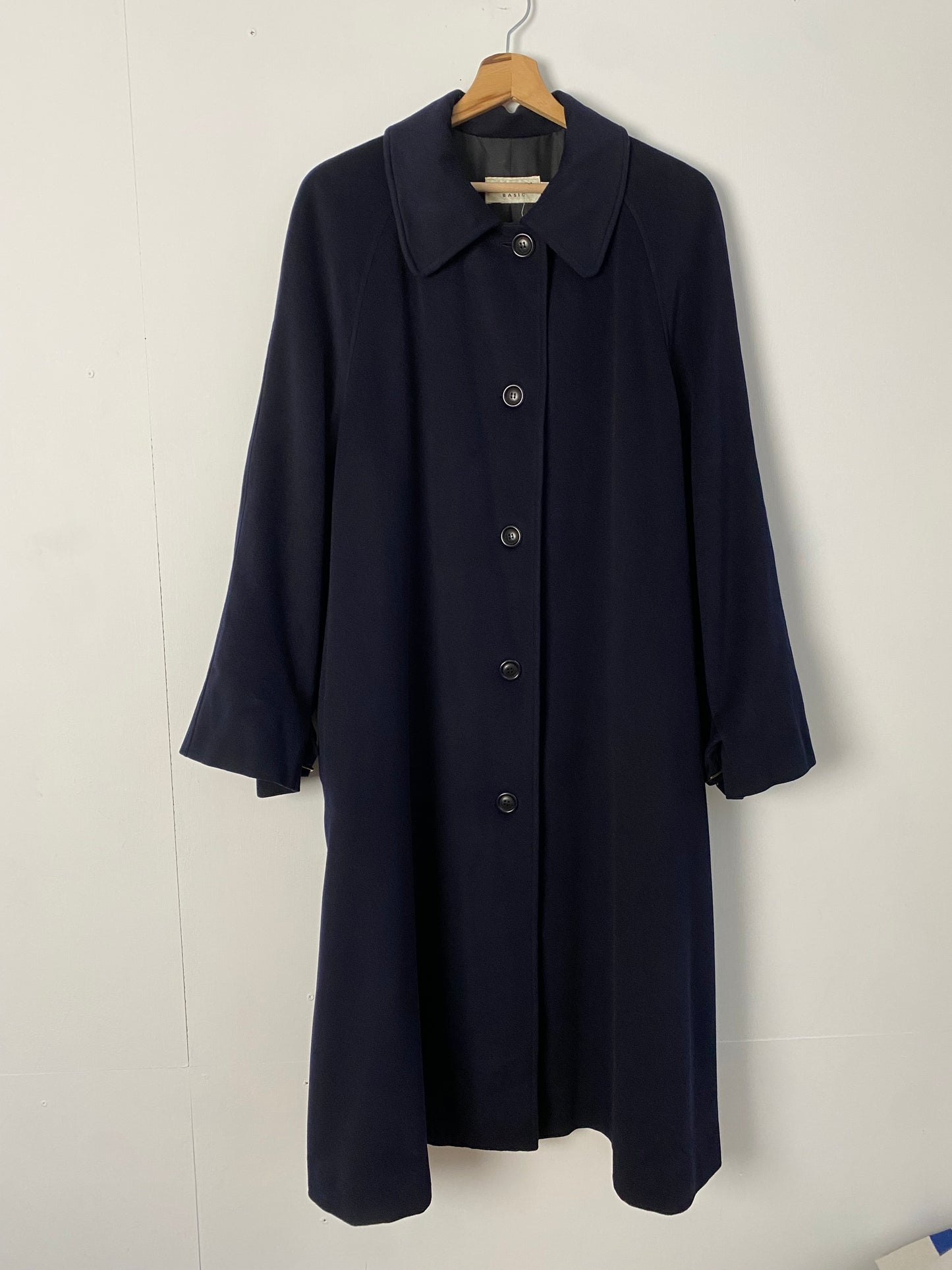 Wool-Cashmere Navy Coat by Alberto ASPESI in Women's Size S/M