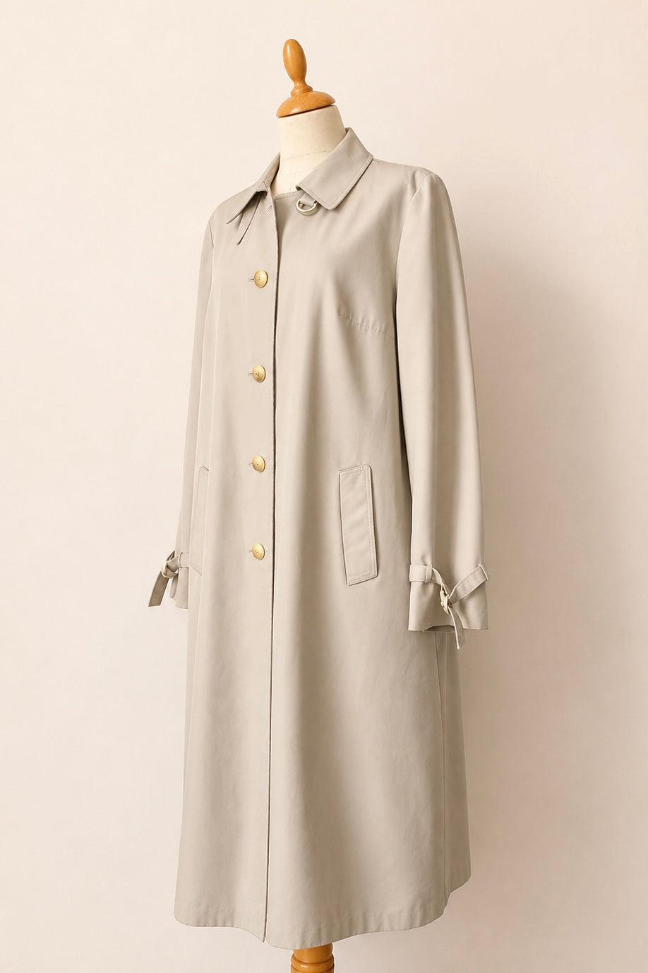 Stone Grey Waterproof Trench Coat