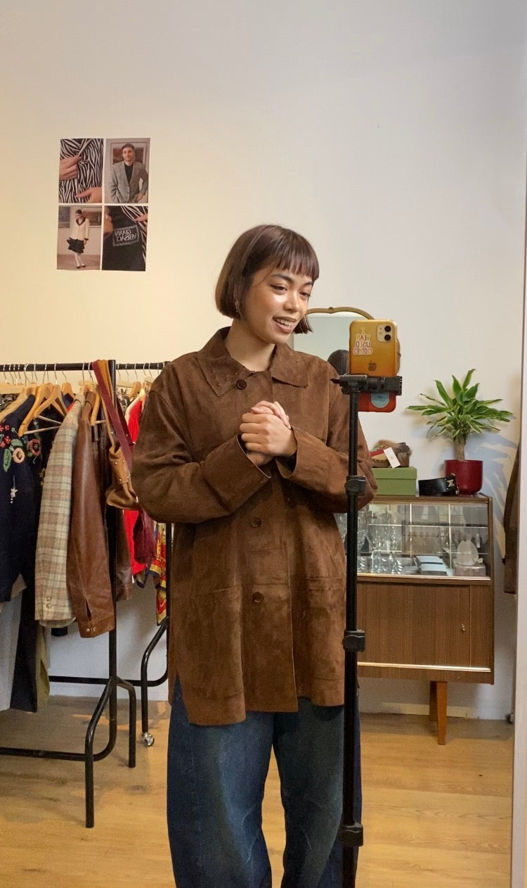 Suede jacket size L