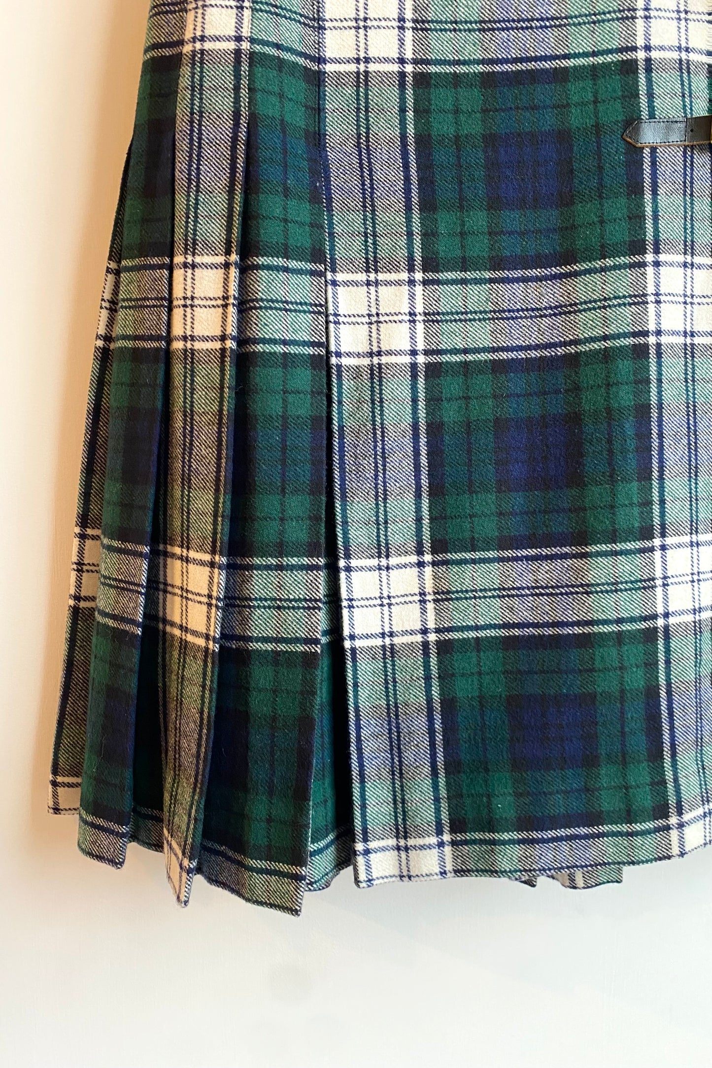 Tartan Quilted Pareo Skirt Size Women's M EU38 / UK 10