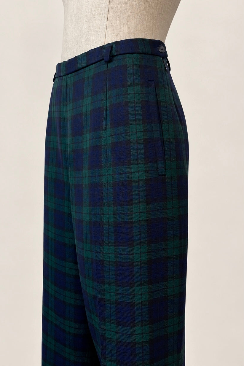 Tartan Pure Wool Trouser