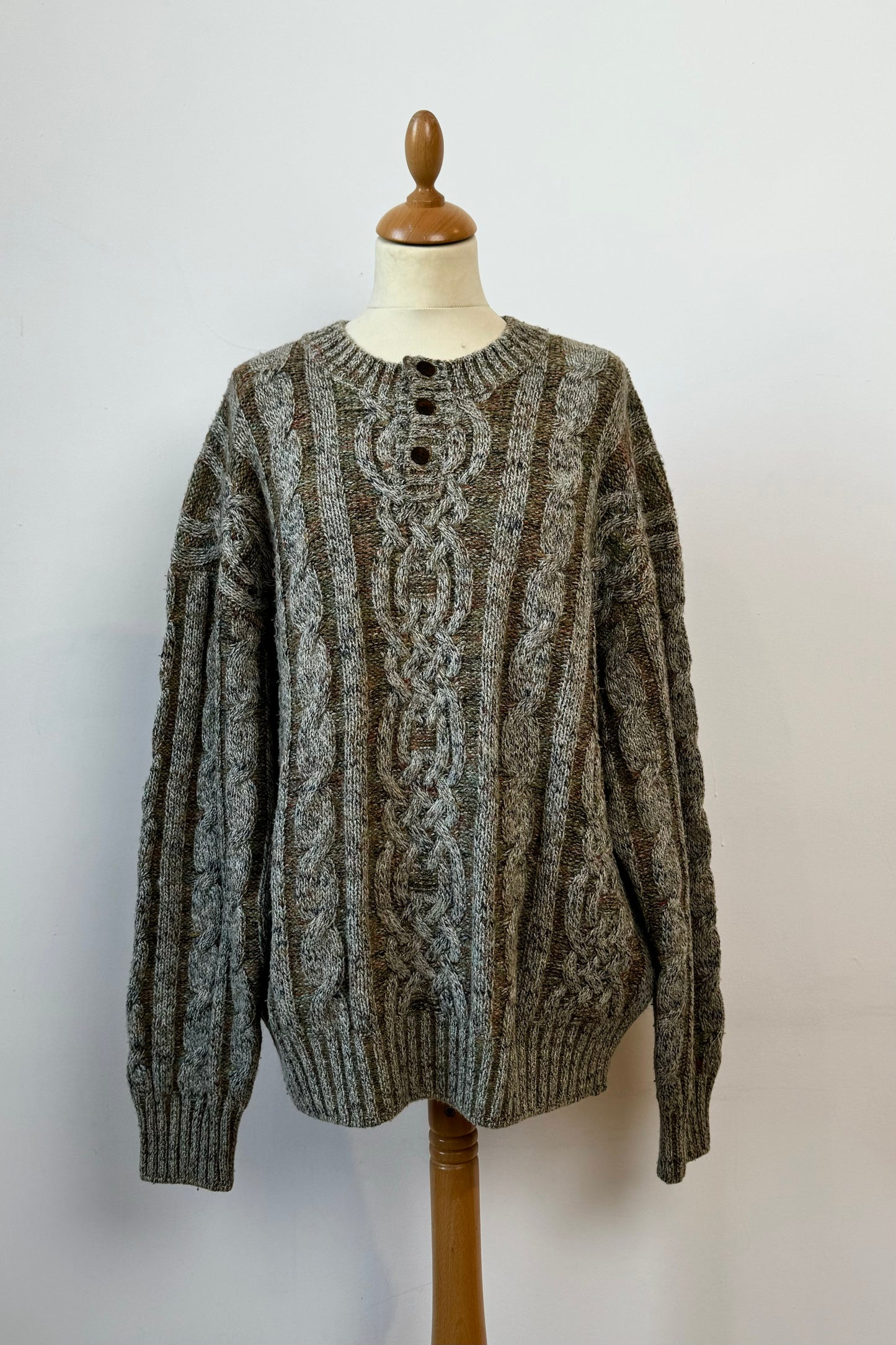 CABLE KNIT JUMPER BY EXAMPLE MISSONI SIZE L/XL UK 12/14