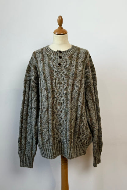 CABLE KNIT JUMPER BY EXAMPLE MISSONI SIZE L/XL UK 12/14