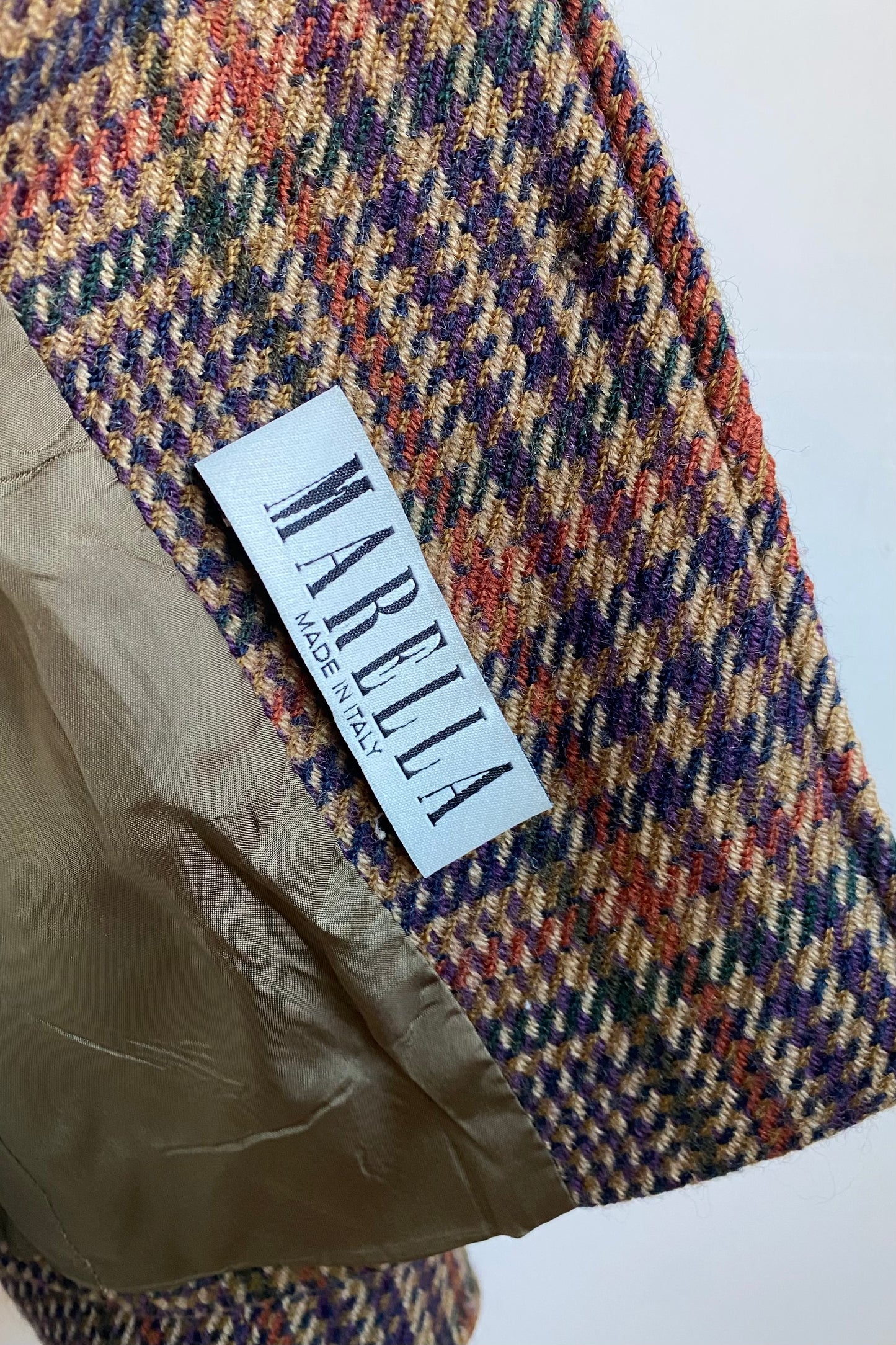 Marella Tweed Cropped Blazer Coat in Size S/M UK 8