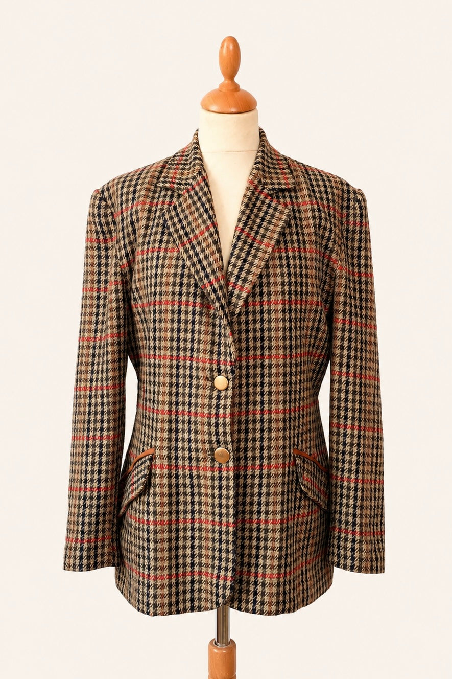 Pure Wool Heritage Check Blazer