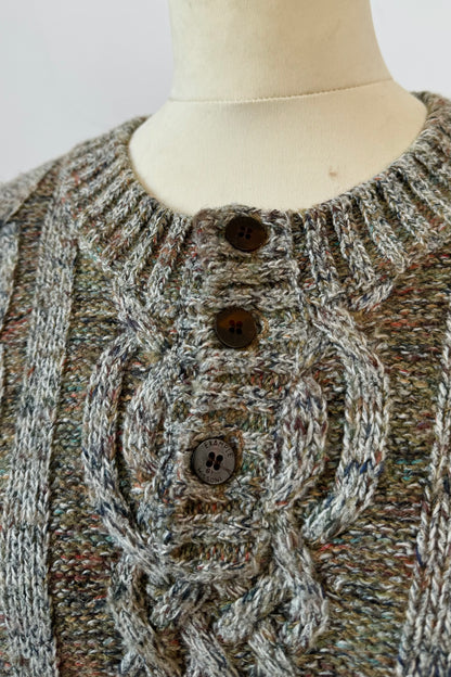 CABLE KNIT JUMPER BY EXAMPLE MISSONI SIZE L/XL UK 12/14