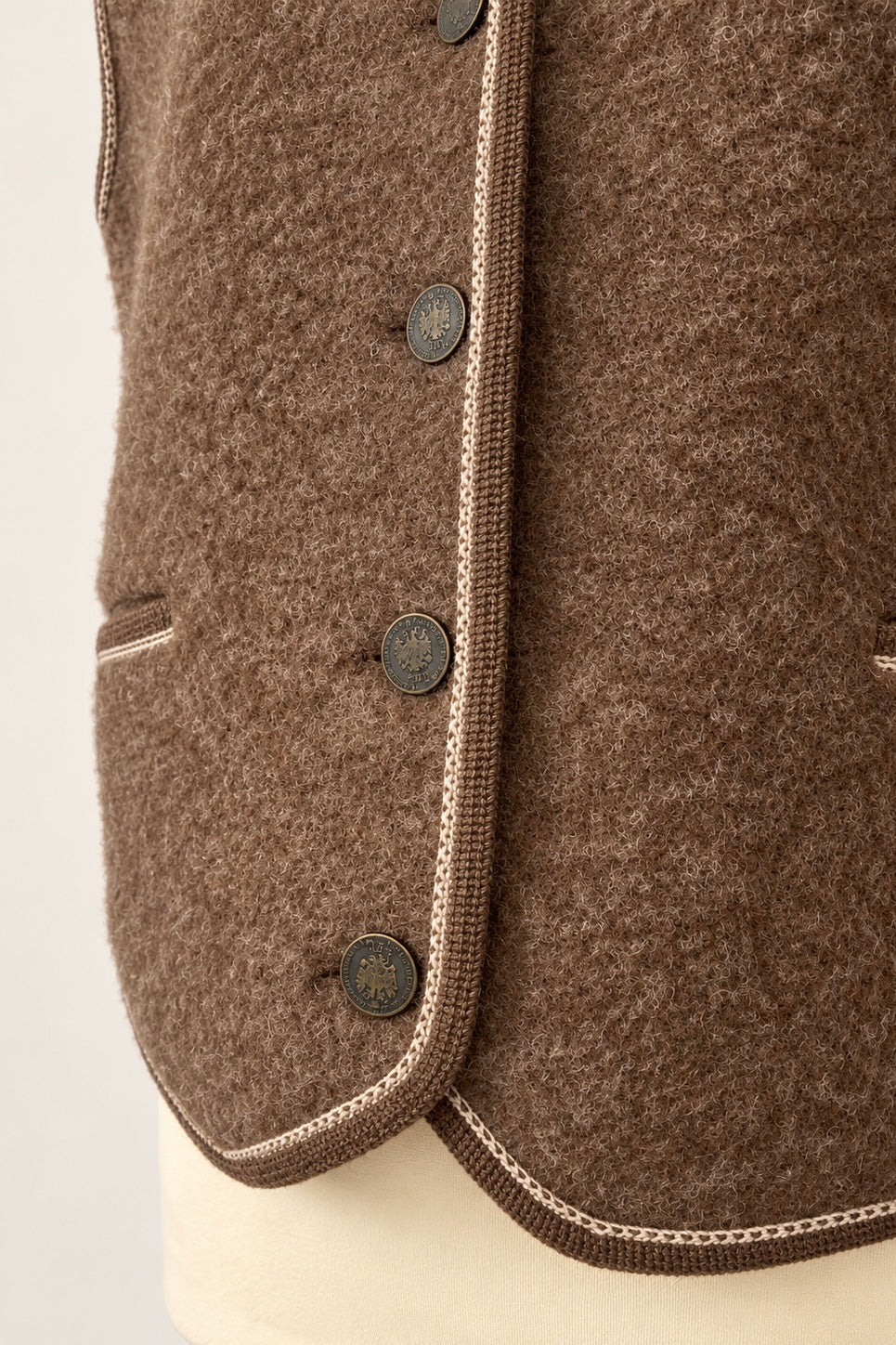 Brown Wool Waistcoat