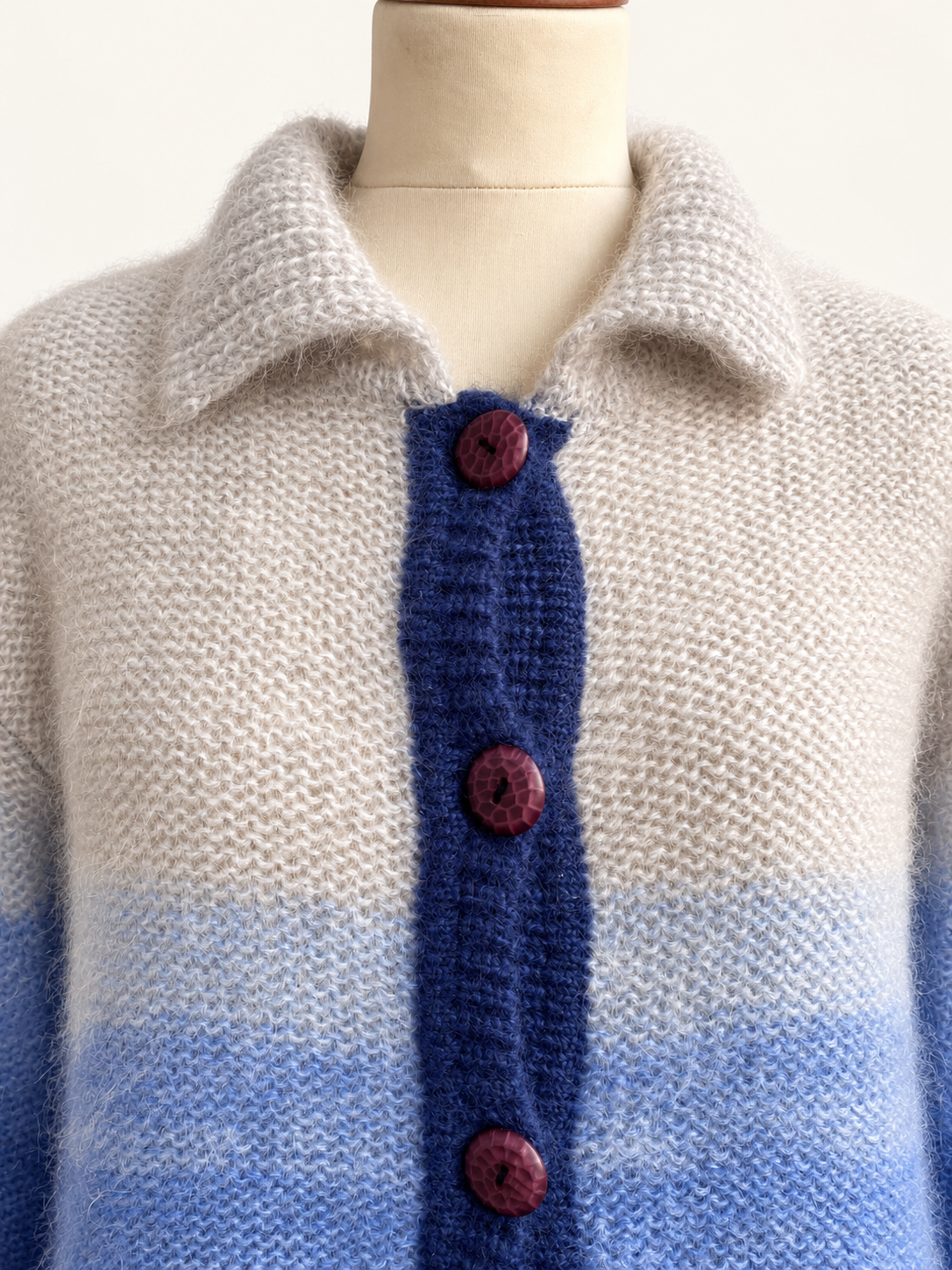 Mohair Blue Cardigan