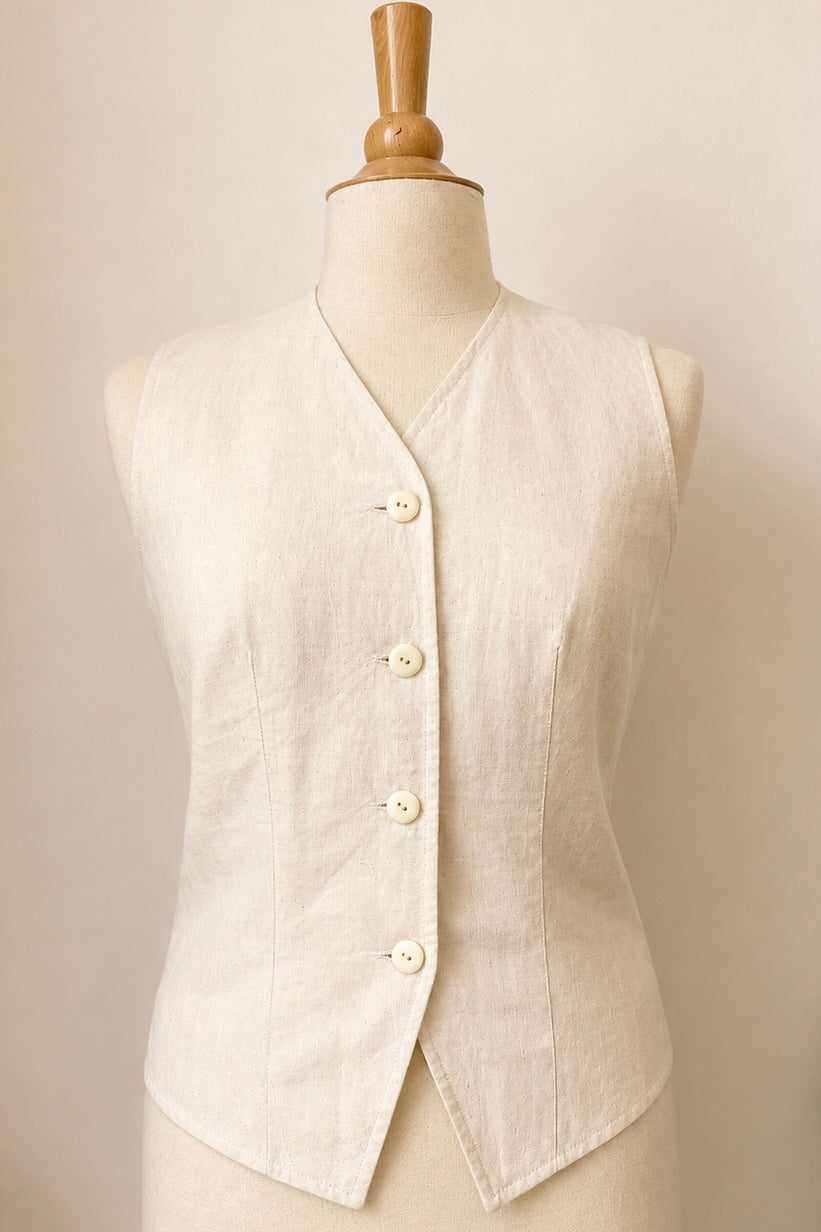 Pure Linen Waistcoat