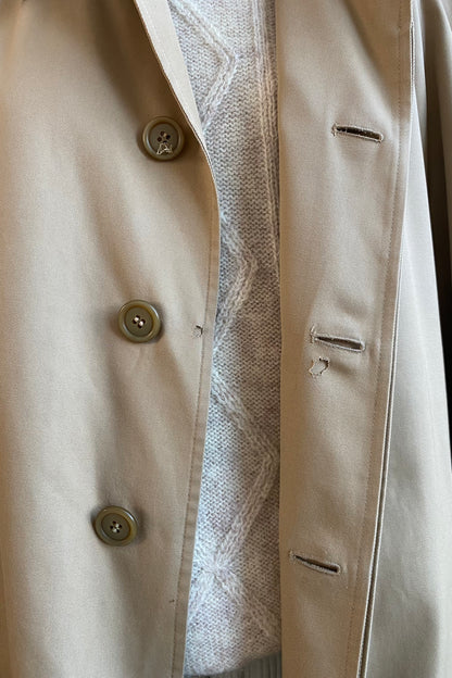 Classic Trench Coat Camel Cotton-Blend size L UK 12