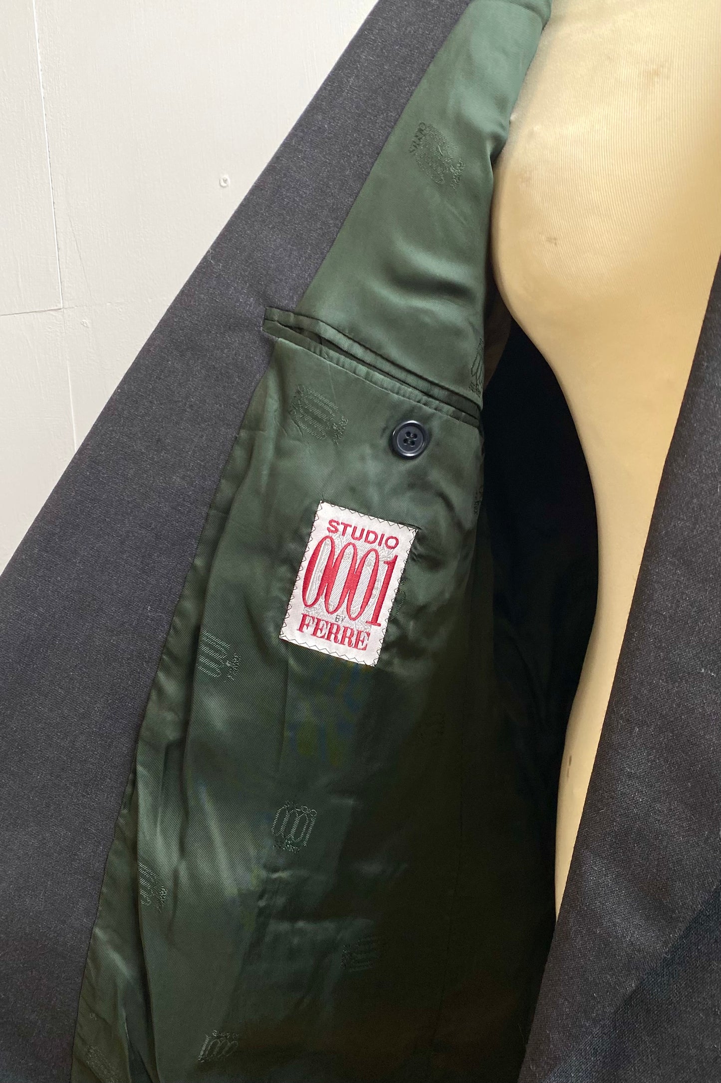 Studio 0001 by Ferre Double-Breasted Wool Blazer Size M/L UK 10/12