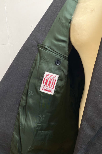 Studio 0001 by Ferre Double-Breasted Wool Blazer Size M/L UK 10/12
