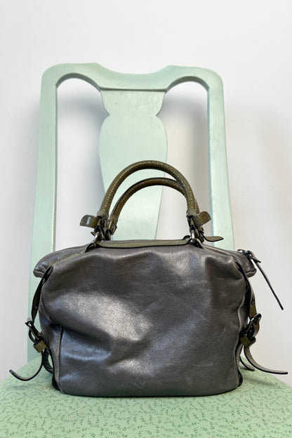 VINTAGE HOGAN METALLIC LEATHER BAG 2000s