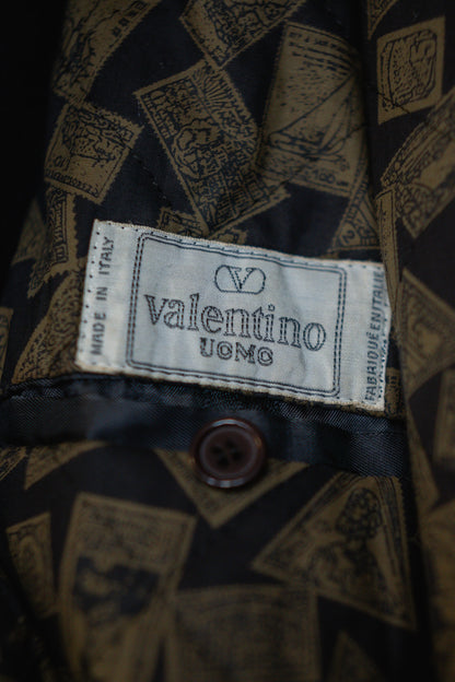 Valentino Uomo Oversized Wool Blazer Coat - Italian Designer, Double-Breasted, Luxury, Size L/XL (UK 12/14)