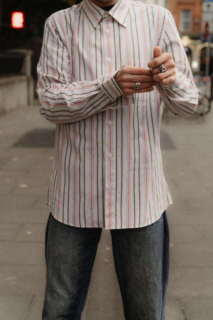 Levi’s Red Tab Striped Long Sleeve Shirt Size L UK 12