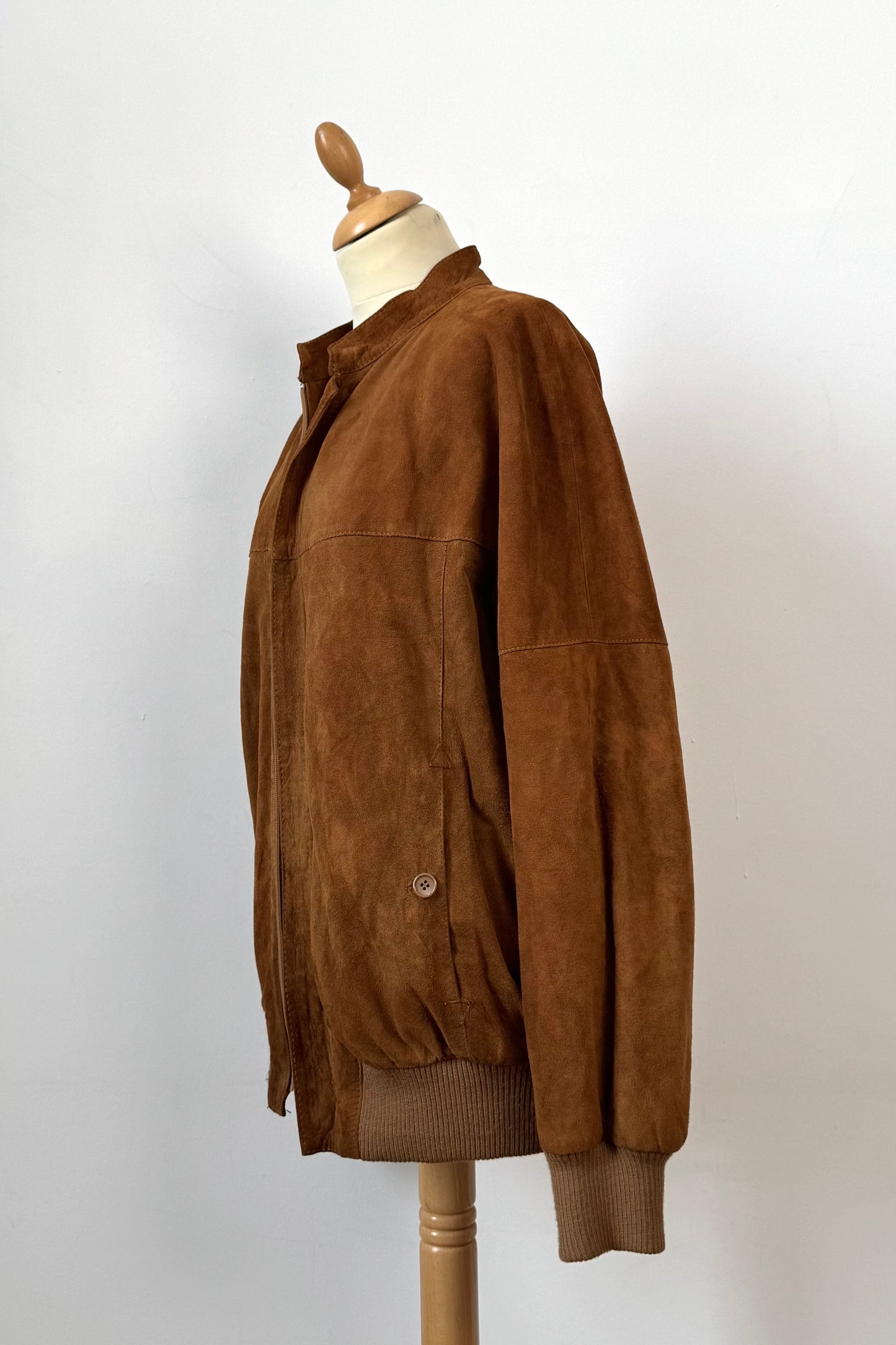 BOMBER SUEDE JACKET SIZE M/L UL 10/12