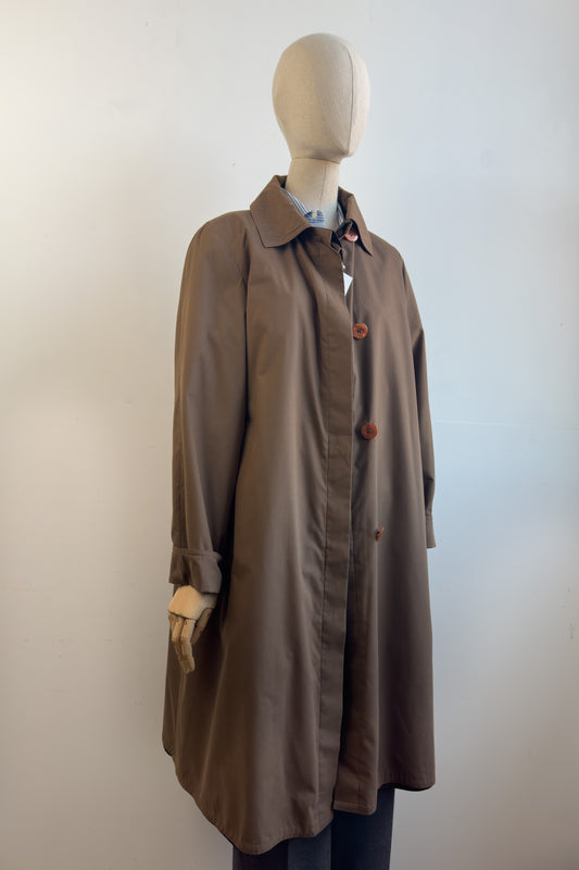 Paisley-Brown Reversible Trench Coat Size M/L UK 10/12