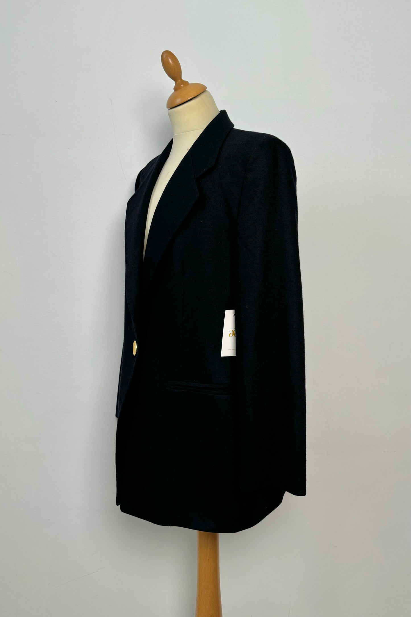 NAVY WOOL BLAZER STUDIO 0001 by FERRE SIZE M/L UK 10/12