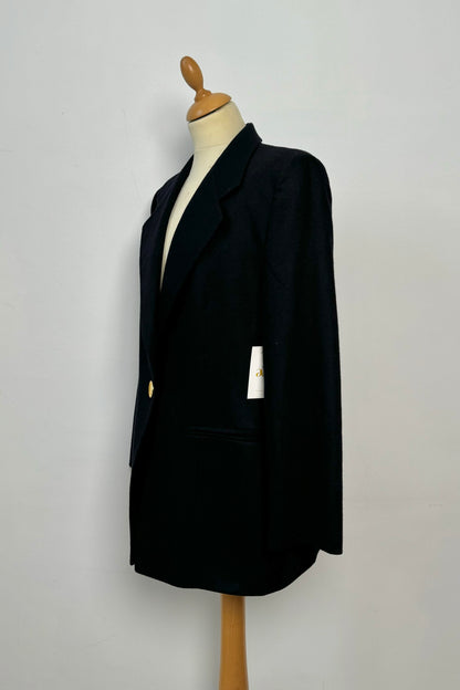 NAVY WOOL BLAZER STUDIO 0001 by FERRE SIZE M/L UK 10/12