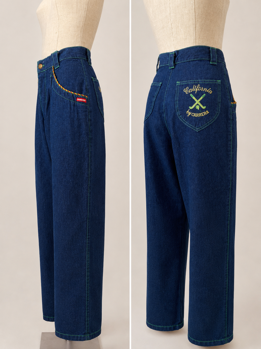 Carrera “California” Contrast Stitch Denim Jeans