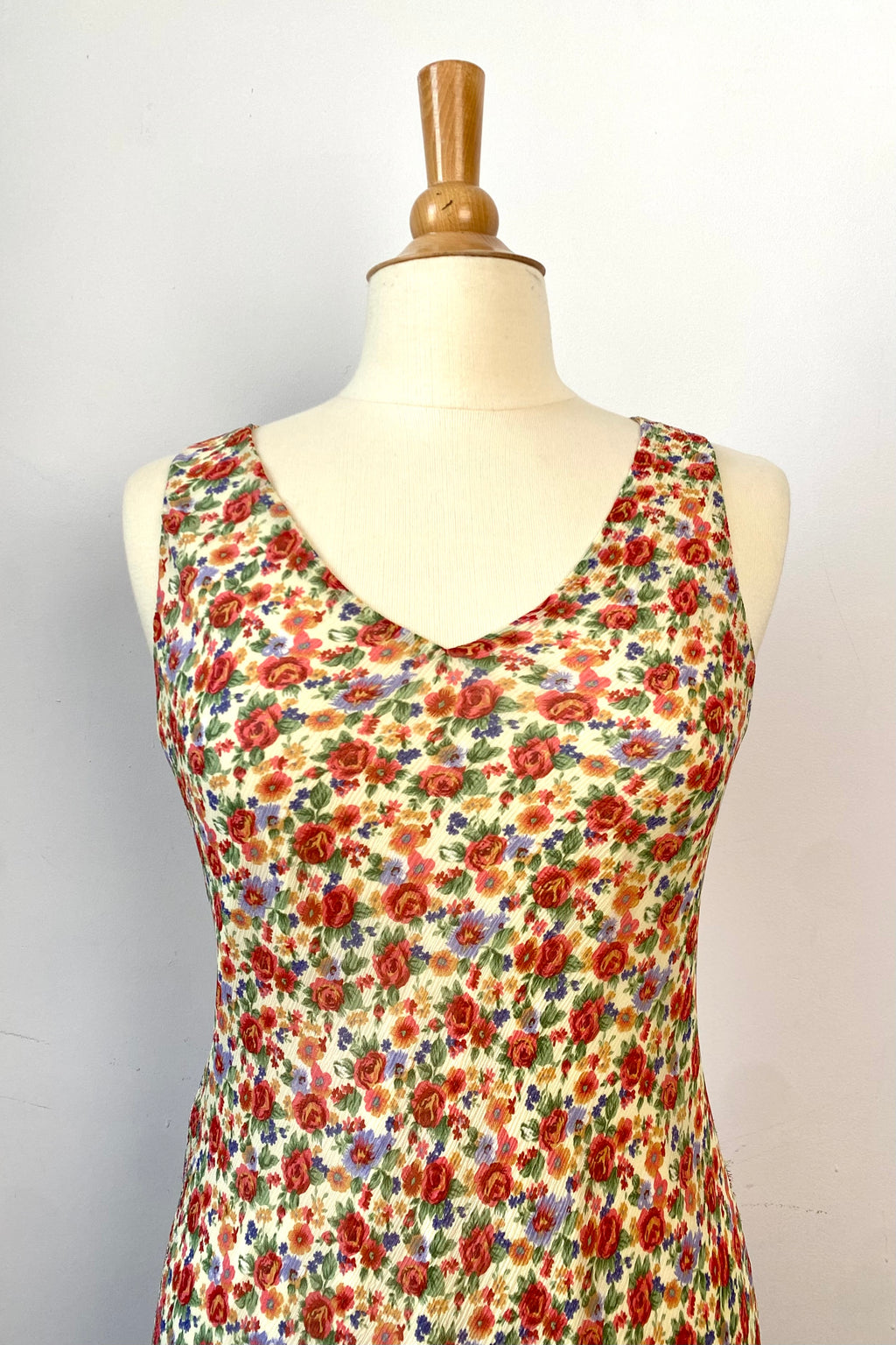 Lauren Ralph Lauren Silk Floral Midi-Dress