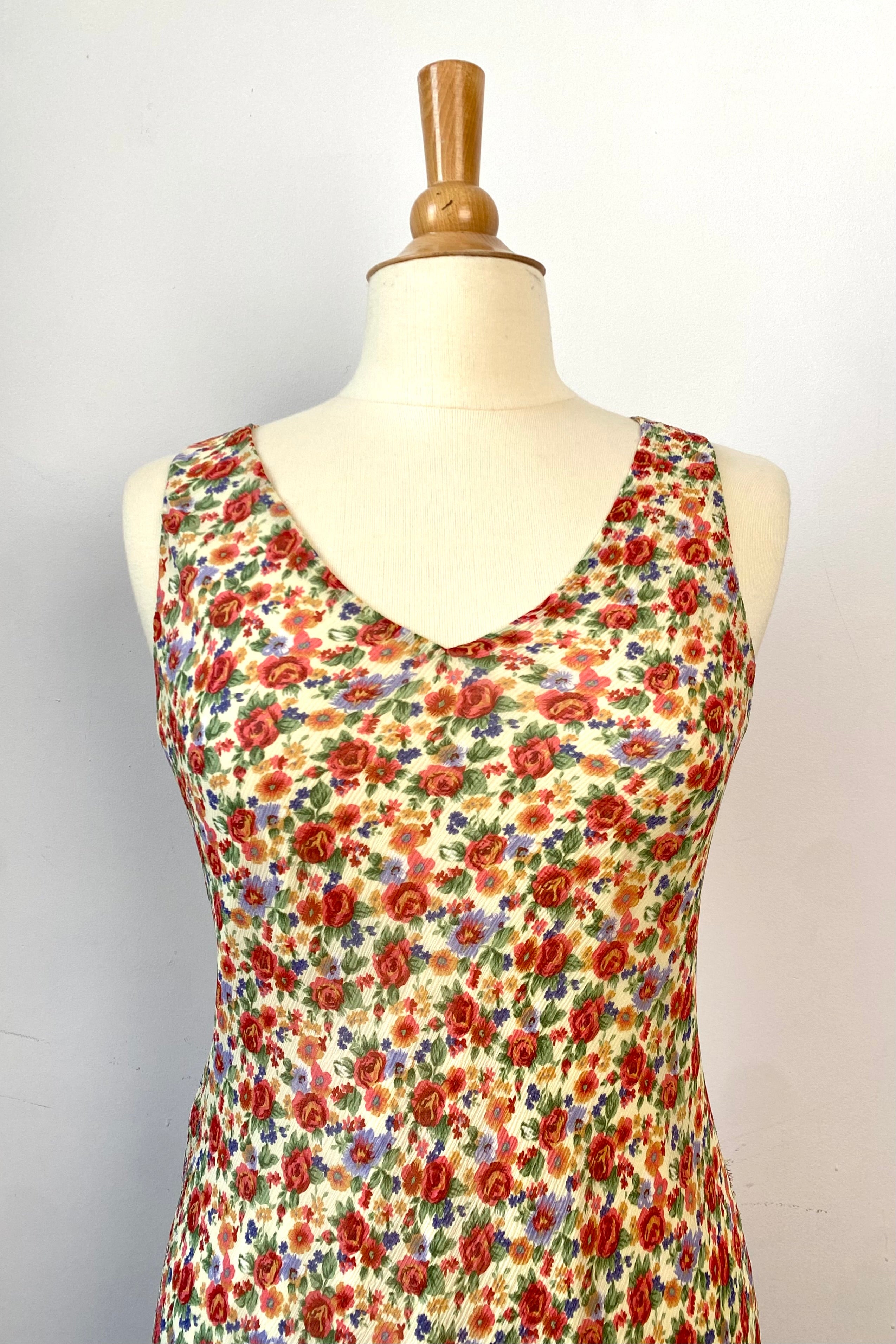 Lauren Ralph Lauren Silk Floral Midi-Dress