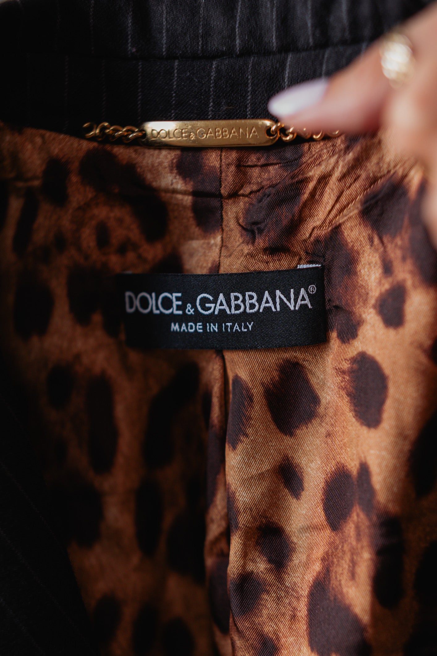 Dolce & Gabbana Pinstripe Wool Blazer