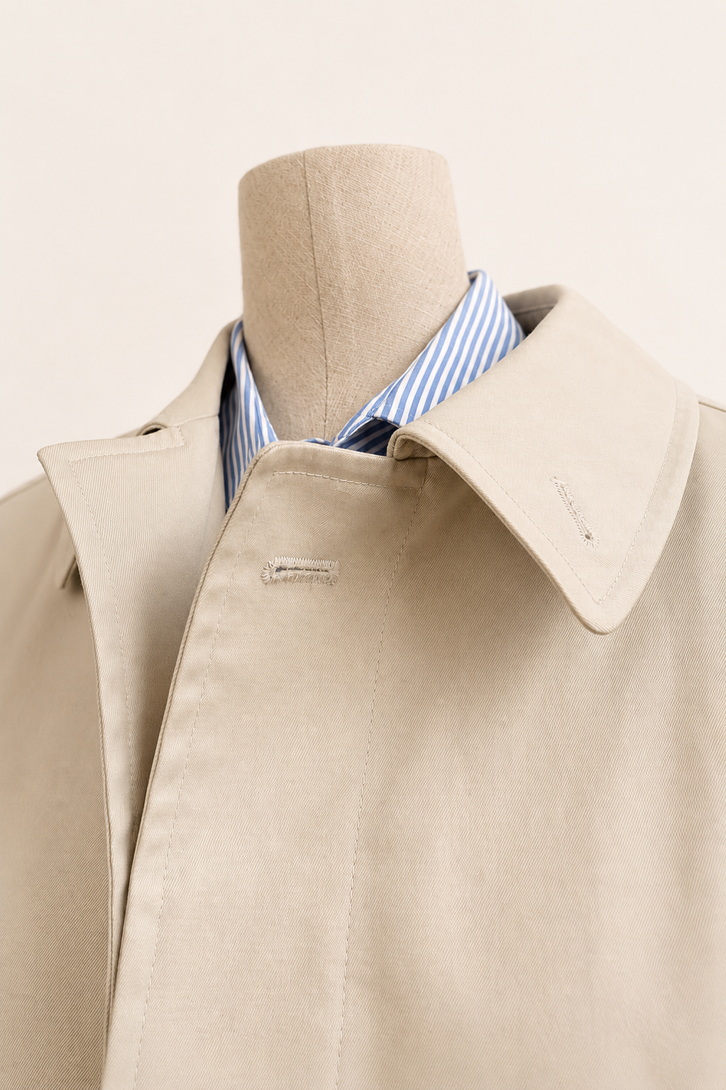 Sand Light Beige Trench Coat