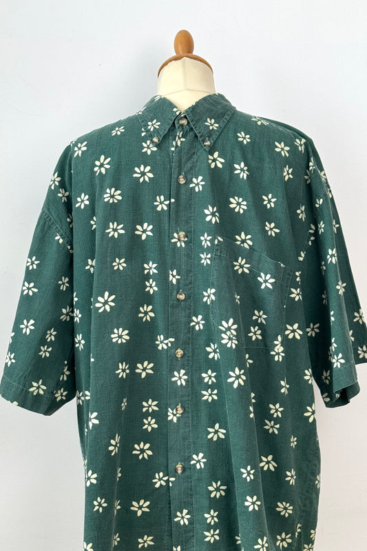 FLOWER GREEN SHIRT SIZE L UK 12