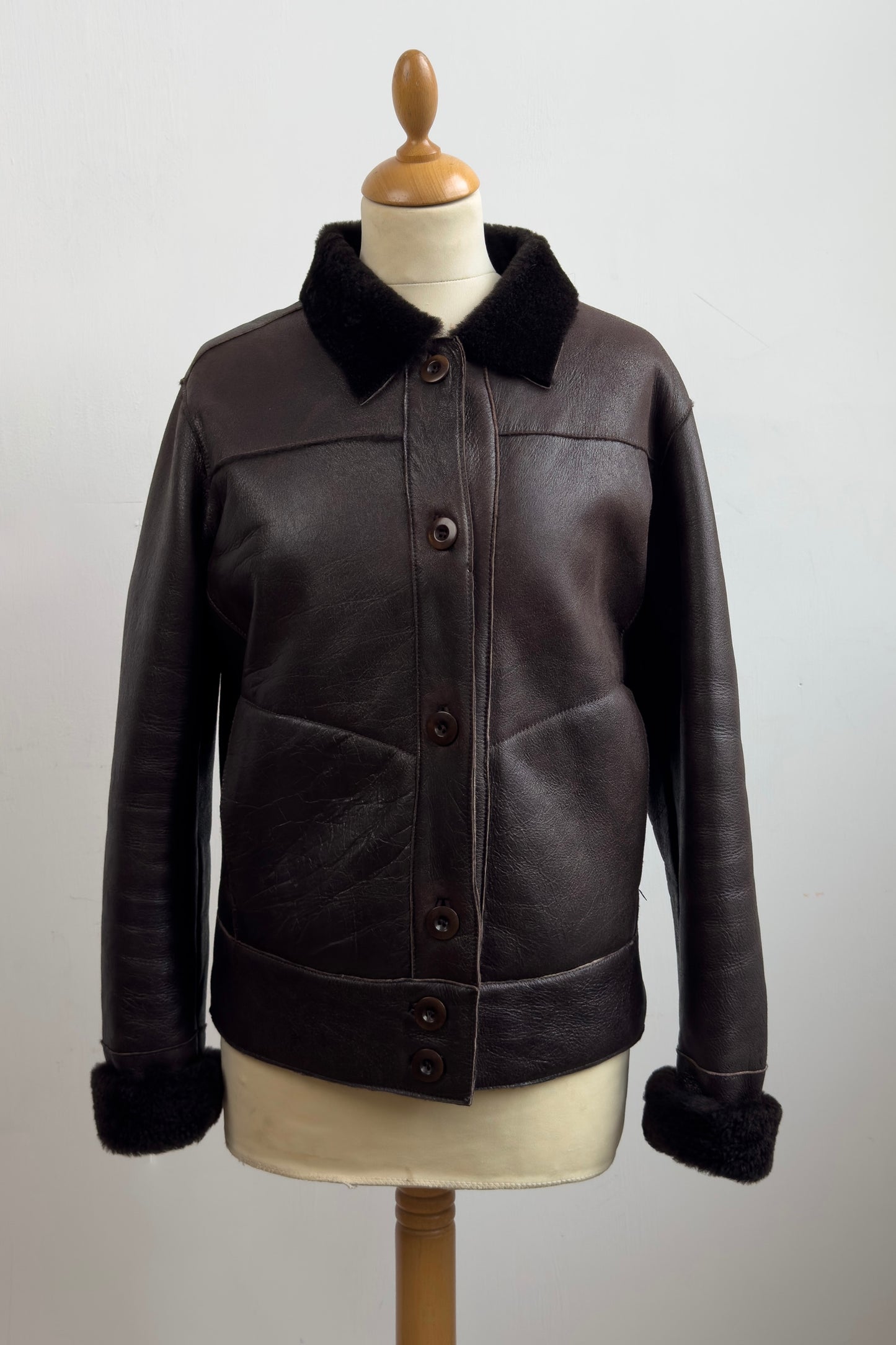 Pierre Cardin Real Leather Jacket Size S/M UK 8
